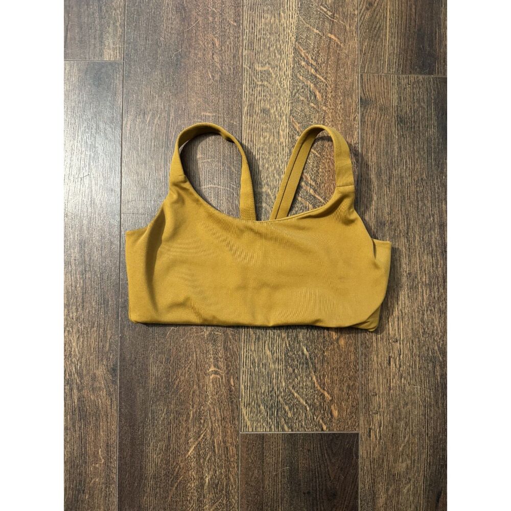 Girlfriend Collective Mustard Active Top/Sports Bra | Color: Yellow | Size: XS